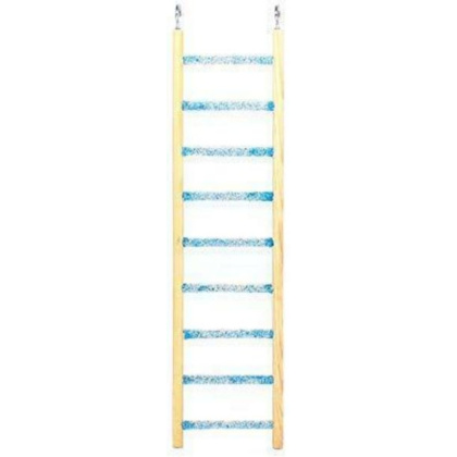 Penn Plax Trimmer Wood and Cement Ladder for Small Birds - 9 step - 1 count